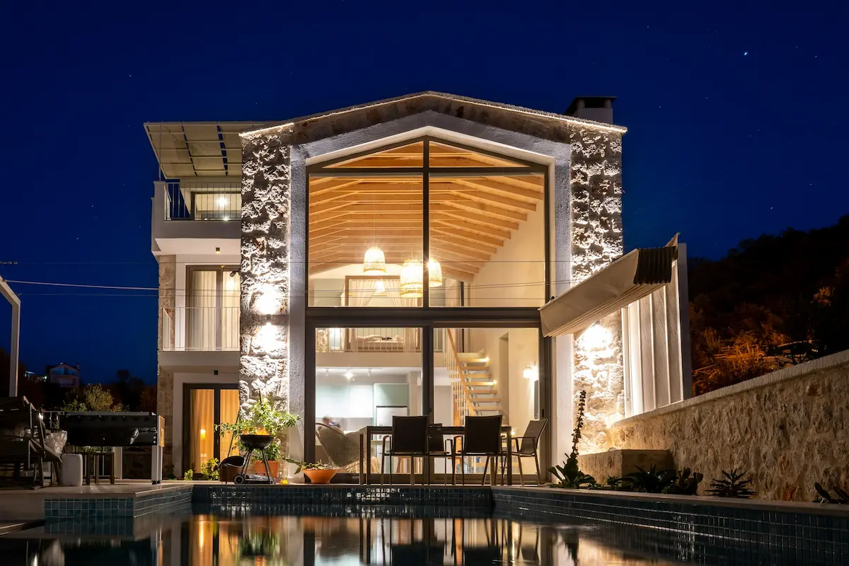 Türkbükü Yalıkavak Bodrum lüks villa akıllı ev Crestron kurulum