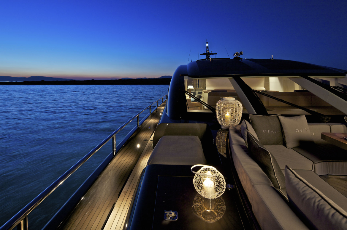 Superyacht Güverte Gece Işıkları