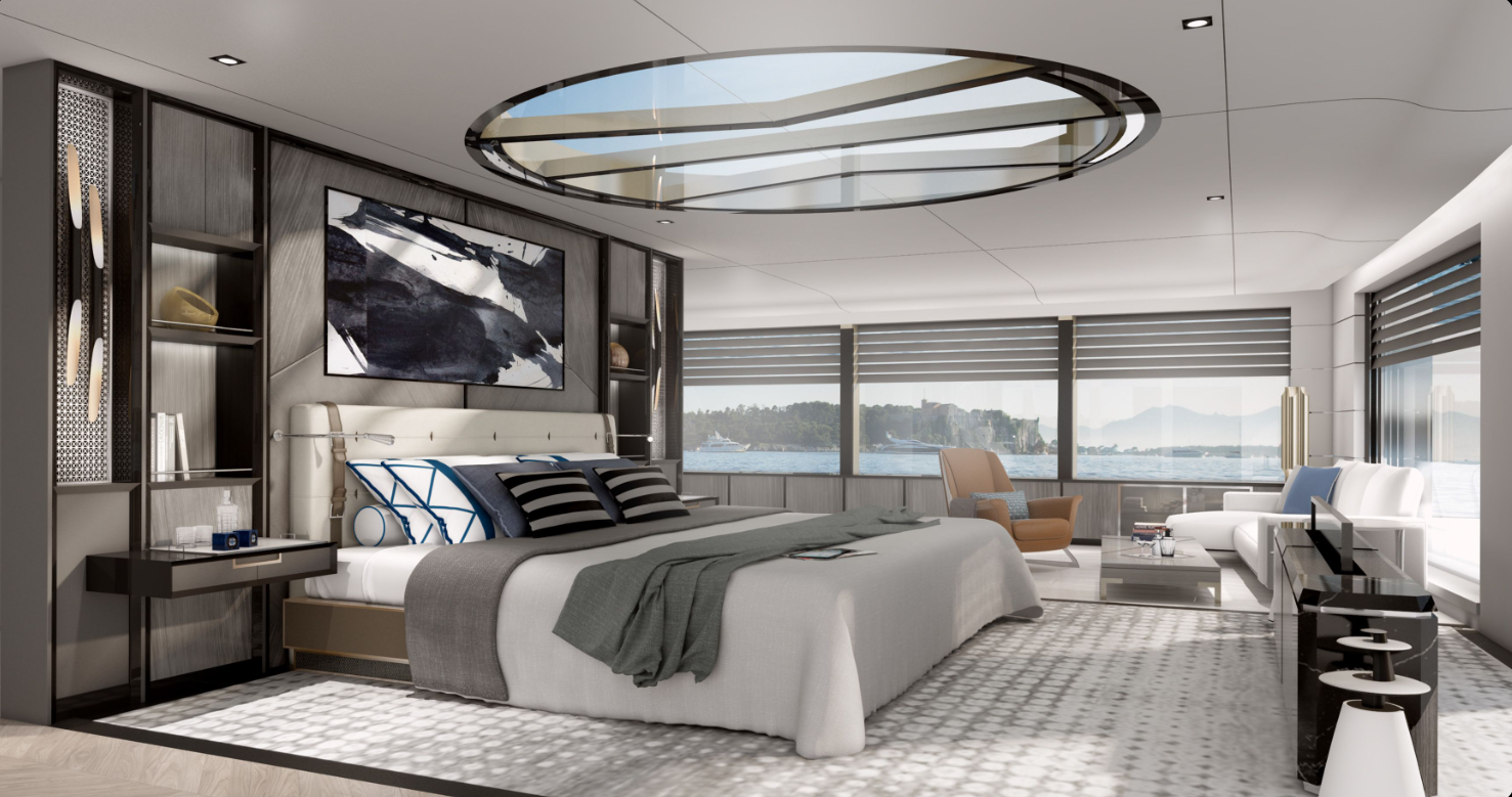 Yat Panoramik Pencere Motorlu Perde